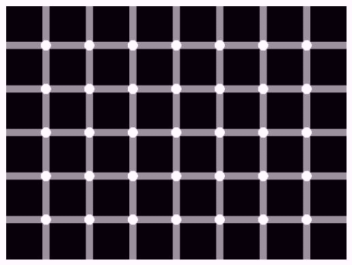 black dots